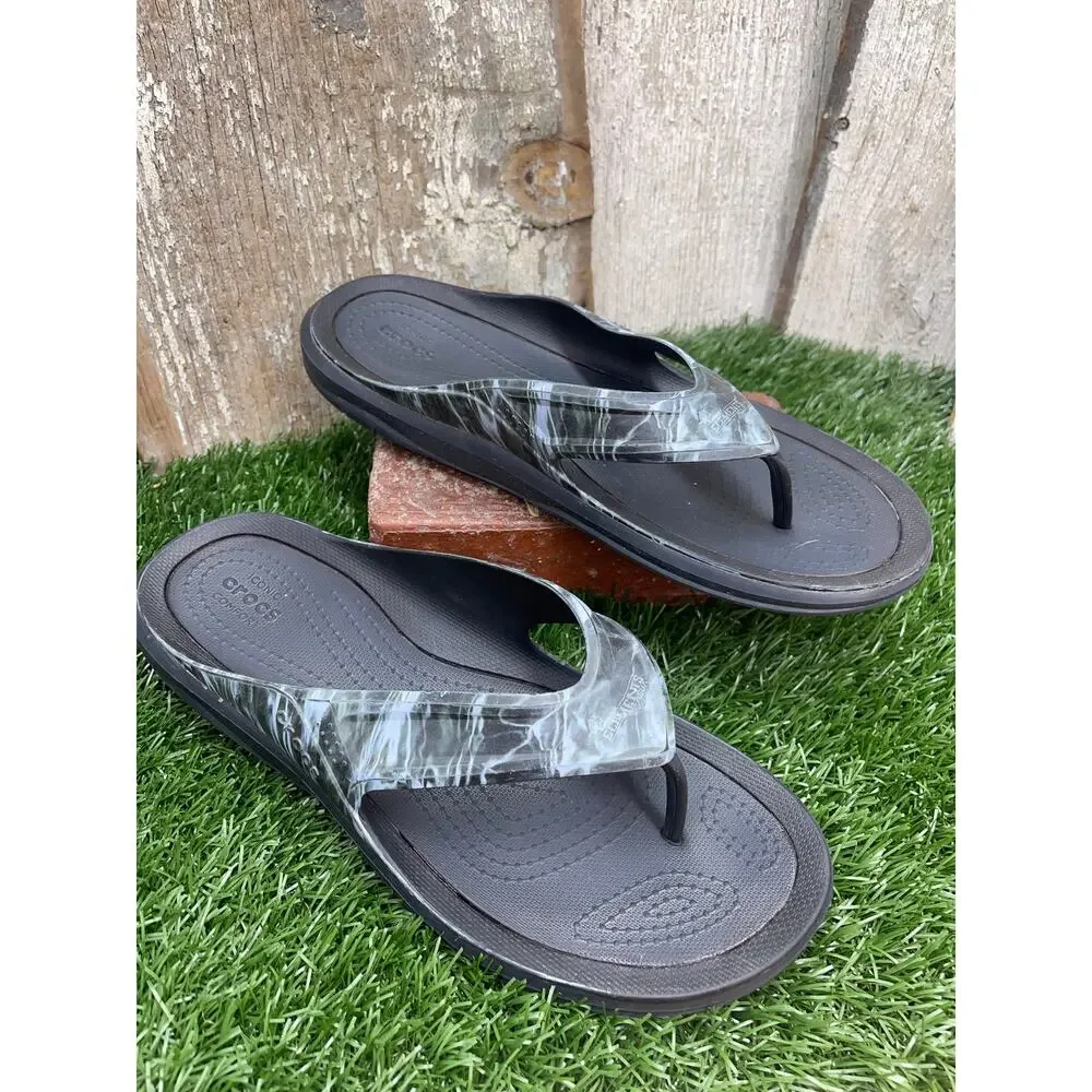 Crocs Mossy Oak Elements Agua Mens 11 Sandals Flip Flops